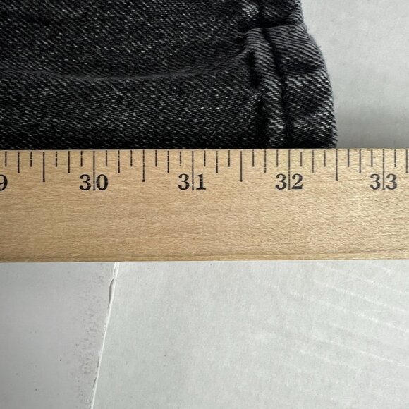 Zara Jeans Women's 26 x 32* High Rise Baggy Black Faded Cotton Denim Tag 0 - Picture 12 of 16